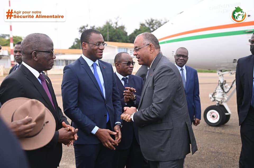 Arrivée  du Premier Ministre à Bouaké